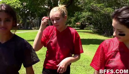 BFFS Sophia Leone Mandy Sky Tiffany Watson Football 2015